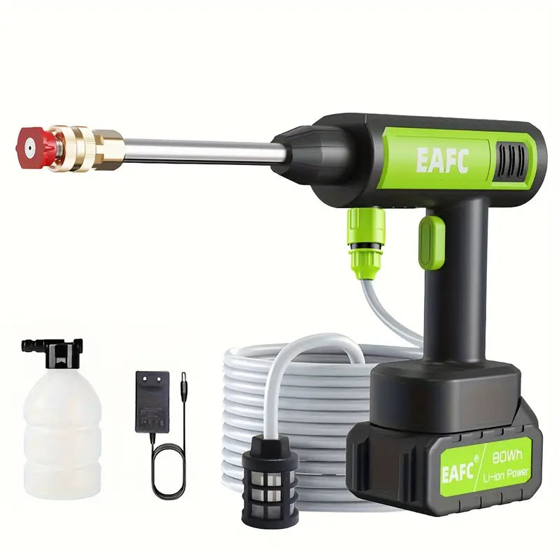 Portable Wireless High Pressure Washer Gun with Foam Sprayer